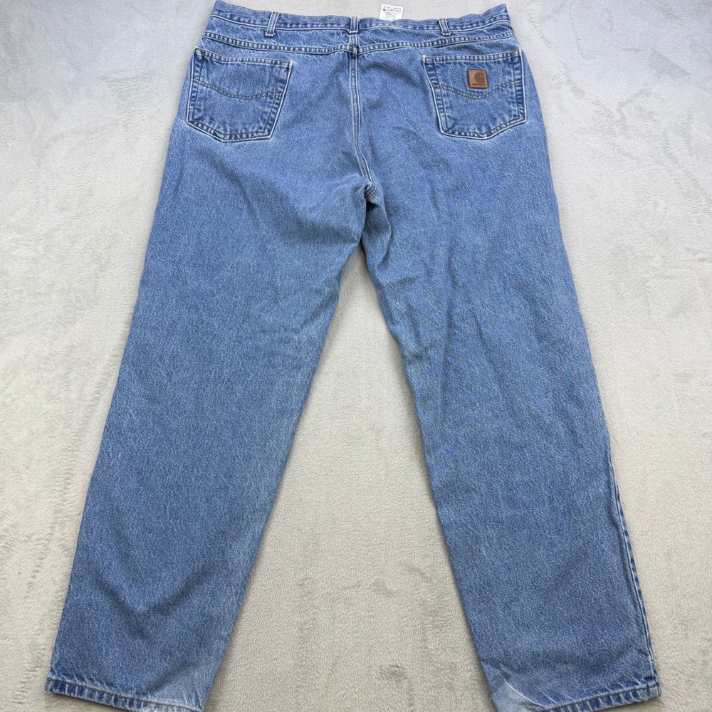 Carhartt B17-DST Jeans Mens 34x32 Blue Relaxed Fit‎ Workwear - Picture 2 of 5